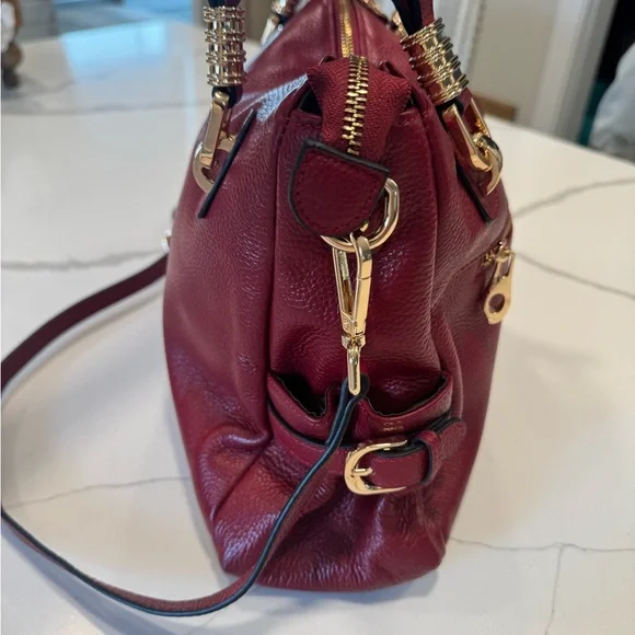 Red Genuine Leather KATTEE Bag - Picture 4 of 10